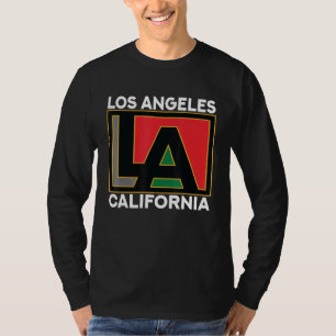 Los Angeles California Usa Vintage Retro Typograph T-Shirt