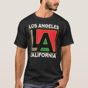 Los Angeles California Usa Vintage Retro Typograph T-Shirt