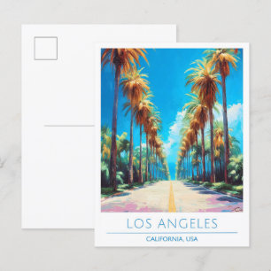 Los Angeles California USA Vintage Travel  Postcard