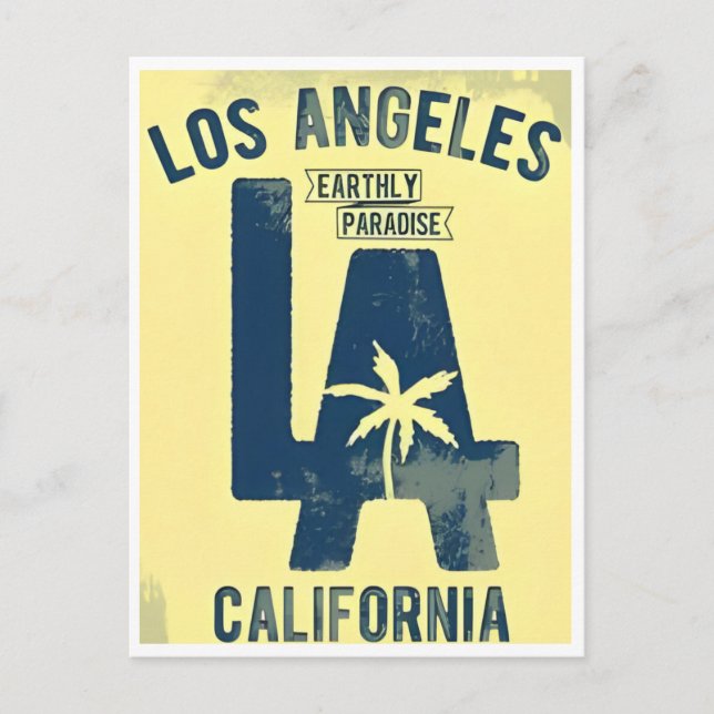 Los Angeles California Vintage Travel america  Postcard (Front)