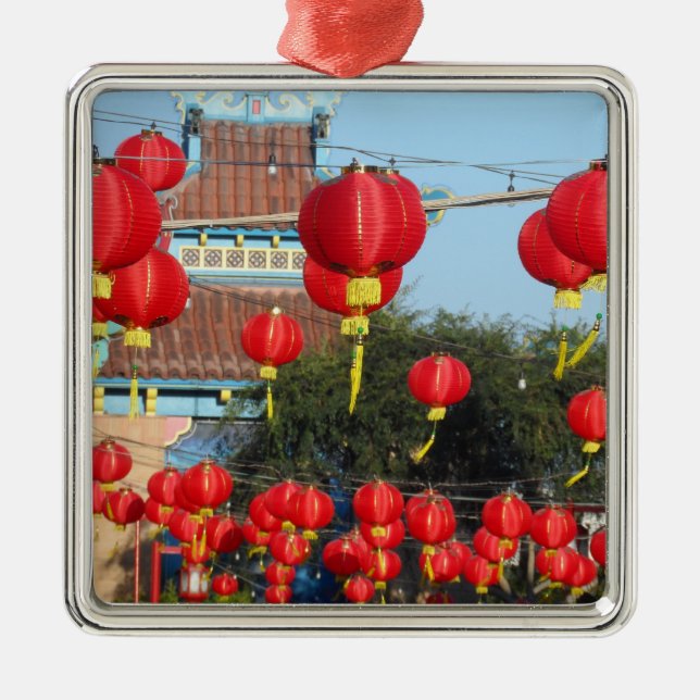 Los Angeles Chinatown Metal Tree Decoration (Front)