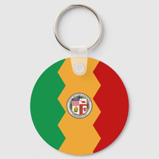 Los Angeles City flag Keychain (Front)