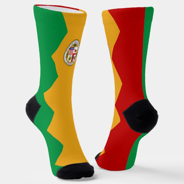 Los Angeles City flag Socks (Angled)