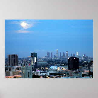Los Angeles City Lights at Dusk Print
