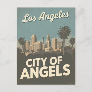 Los Angeles City of Angels Postcard