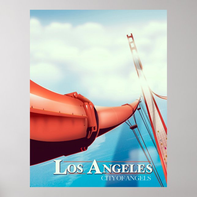 Los Angeles "city of Angels" Vacation poster. Poster (Front)