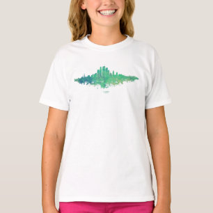 Los Angeles City Skyline - Mint Green T-Shirt
