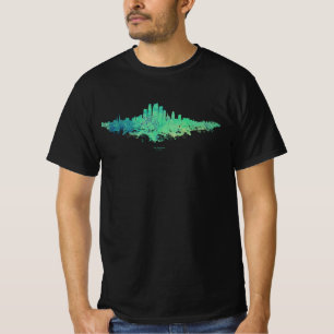 Los Angeles City Skyline - Mint Green T-Shirt