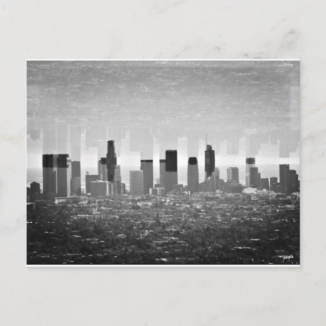 Los Angeles City Skyline Postcard (Front)