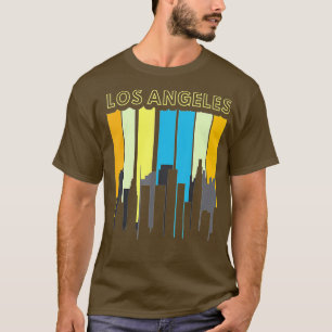 Los Angeles City Skyline - Retro Style  T-Shirt