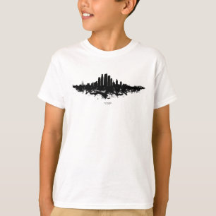 Los Angeles City Skyline Watercolor  T-Shirt