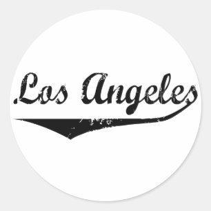 Los Angeles Classic Round Sticker