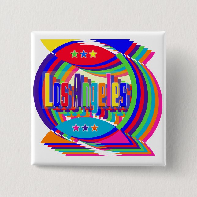 Los Angeles Colour Combo 2 Button (Front)