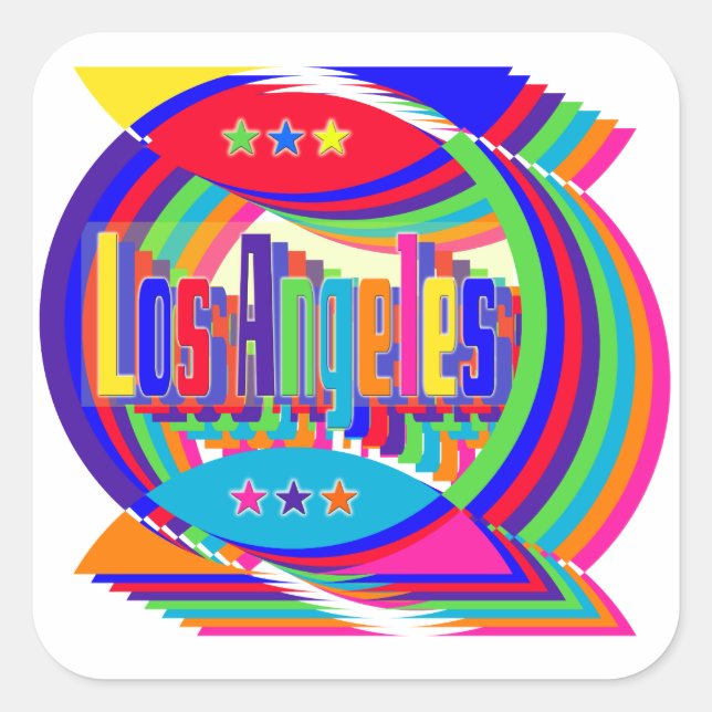 Los Angeles Colour Combo 2 Sticker (Front)