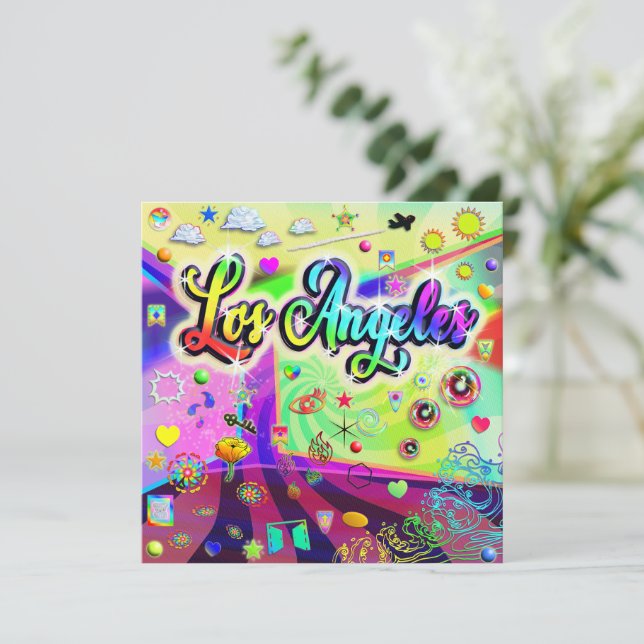 Los Angeles Cool Energy Card (Standing Front)