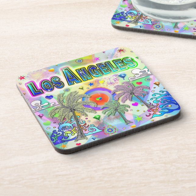 Los Angeles Deep Dream Coaster (Left Side)