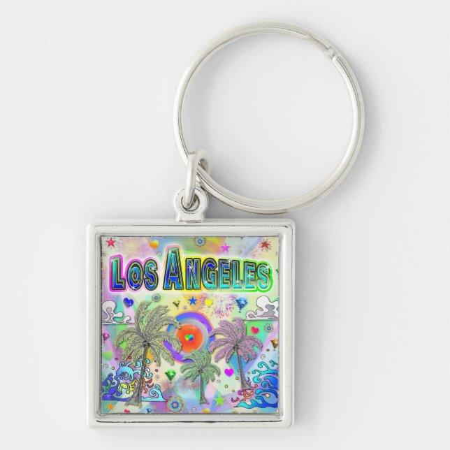 Los Angeles Deep Dream Keychain (Front)