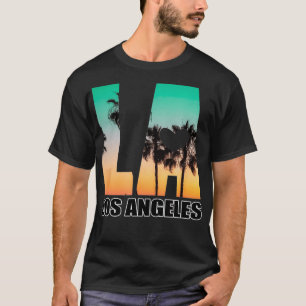 Los Angeles design LA Palm Tree Sunset Boulevard T T-Shirt