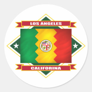 Los Angeles Diamond Classic Round Sticker