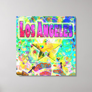 Los Angeles Epoch Hour Stretched Canvas Print