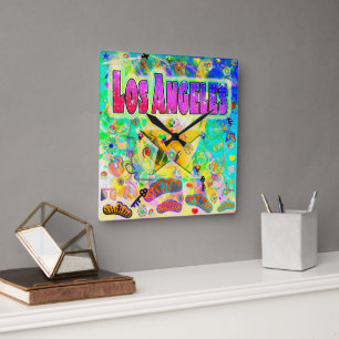 Los Angeles Epoch Hour Wall Clock