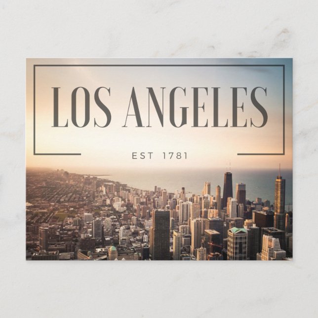 Los Angeles - Est 1781 Postcard (Front)
