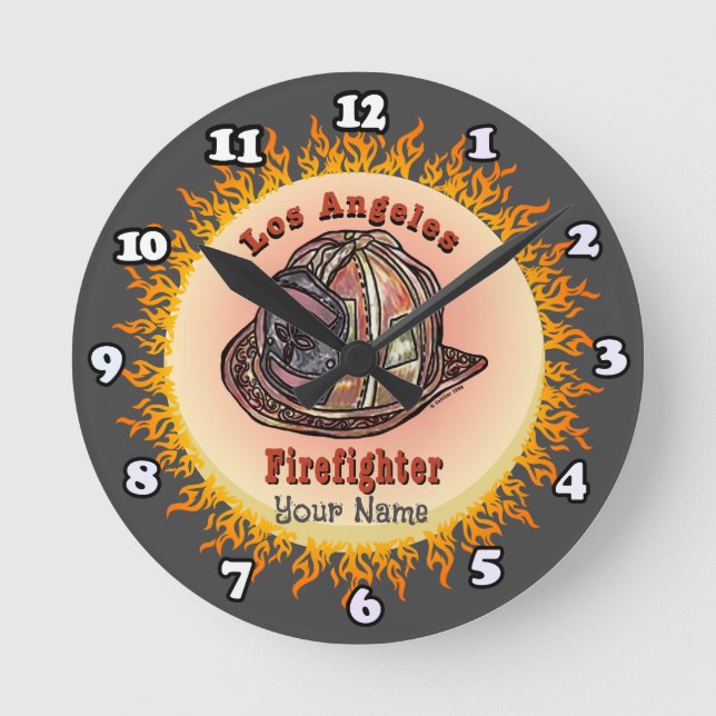 Los Angeles Firefighter clock (Front)