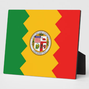 Los Angeles Flag Plaque