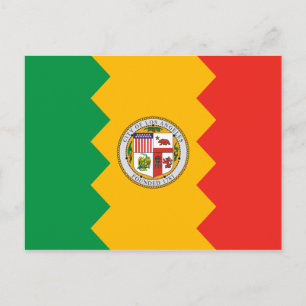 Los Angeles Flag Postcard