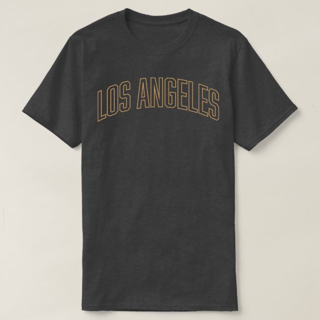 Los Angeles Gold Outline TShirt (Design Front)