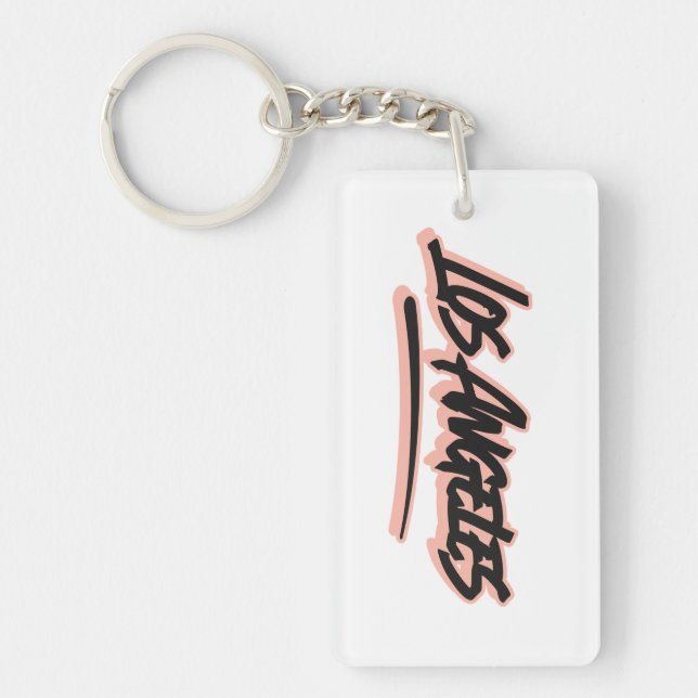 Los Angeles Graffiti Style Key Ring (Front)