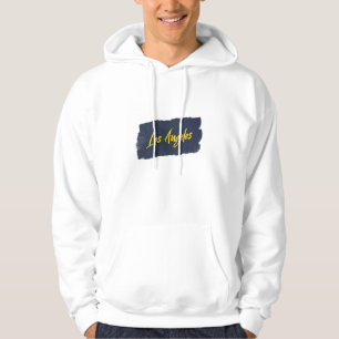 Los Angeles Handwritten Yellow Typography Hoodie