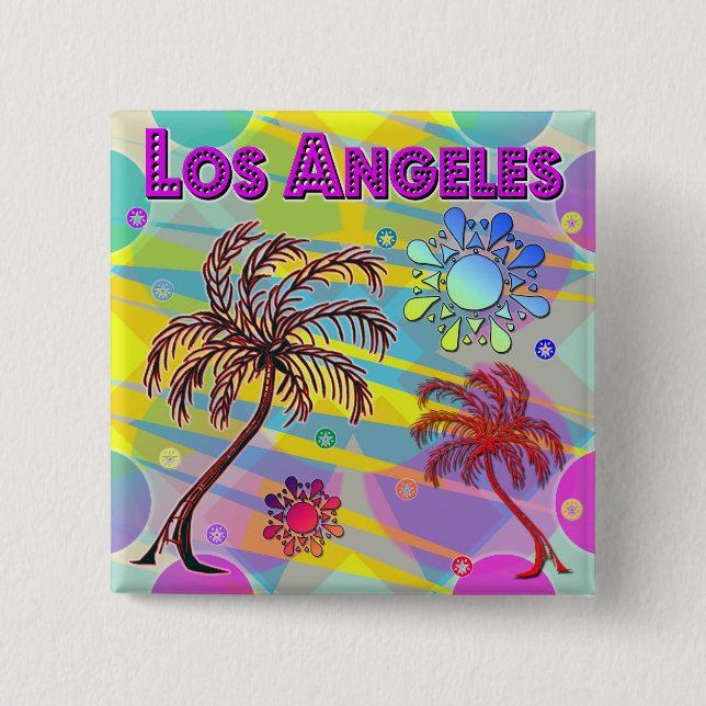Los Angeles Happy and Hope Button (Front)