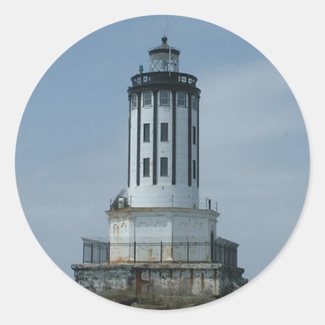 Los Angeles Harbour Lighthouse Classic Round Sticker (Front)
