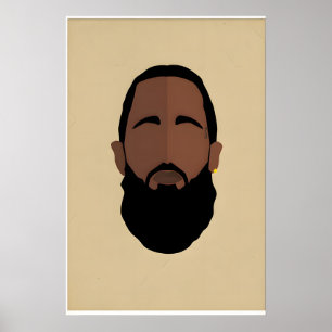 Los Angeles Hip Hop Inspired Original Icon Design Poster