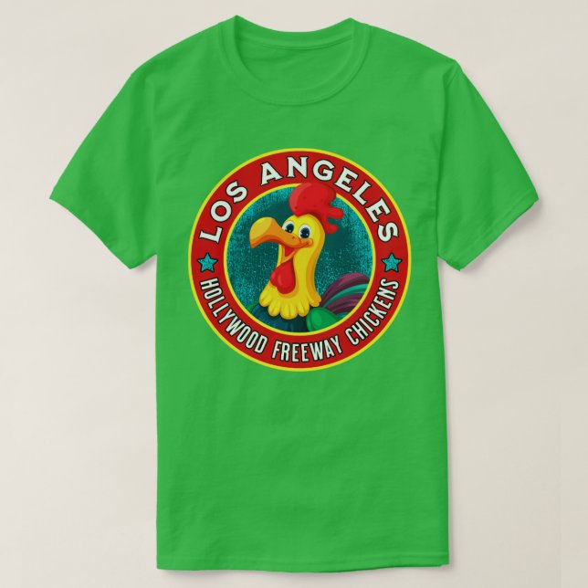Los Angeles Hollywood Freeway Chickens Souvenir1 T-Shirt (Design Front)