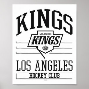 Los Angeles Kings Hockey Club Gray Officially Lice Poster