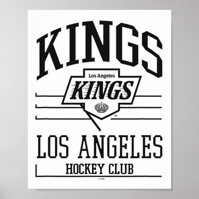 Los Angeles Kings Hockey Club Gray Officially Lice Poster (Front)