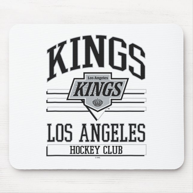 Los Angeles Kings Hockey Club White Officially Lic Mouse Mat (Front)