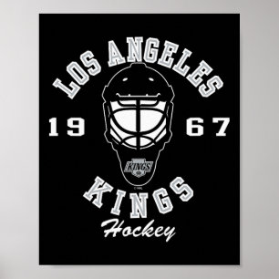 Los Angeles Kings Hockey Mask Black Officially Lic Poster