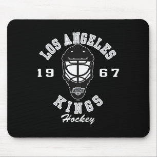 Los Angeles Kings Hockey Mask Dark Heather License Mouse Mat