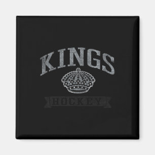 Los Angeles Kings Vintage Hockey White Officially  Magnet