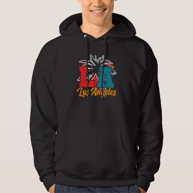 Los Angeles LA California  2 Hoodie (Front)