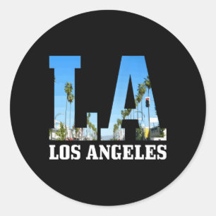 Los Angeles La California Los Angeles Classic Round Sticker