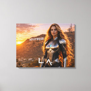 LOS ANGELES - LA CANVAS PRINT