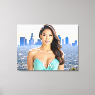 LOS ANGELES - LA - LOVE FROM USA CANVAS PRINT