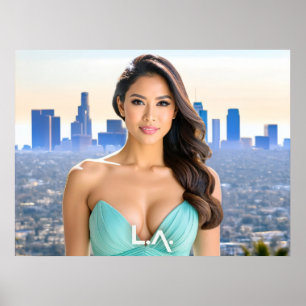 LOS ANGELES - LA - LOVE FROM USA POSTER