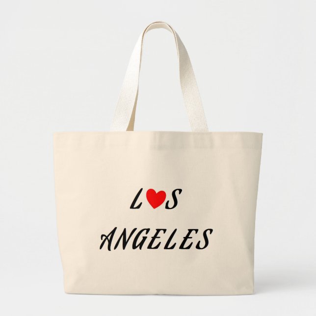 Los Angeles Large Tote Bag (Front)