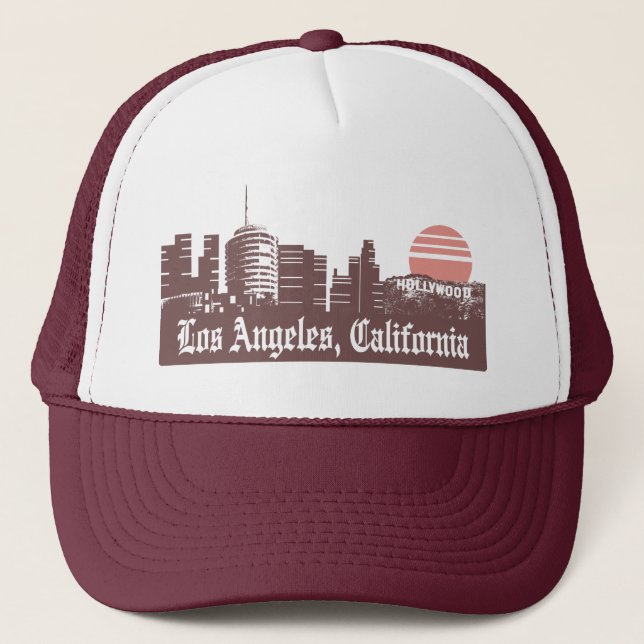 Los Angeles Linesky Trucker Hat (Front)