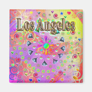 Los Angeles Lucky Golden Magnet